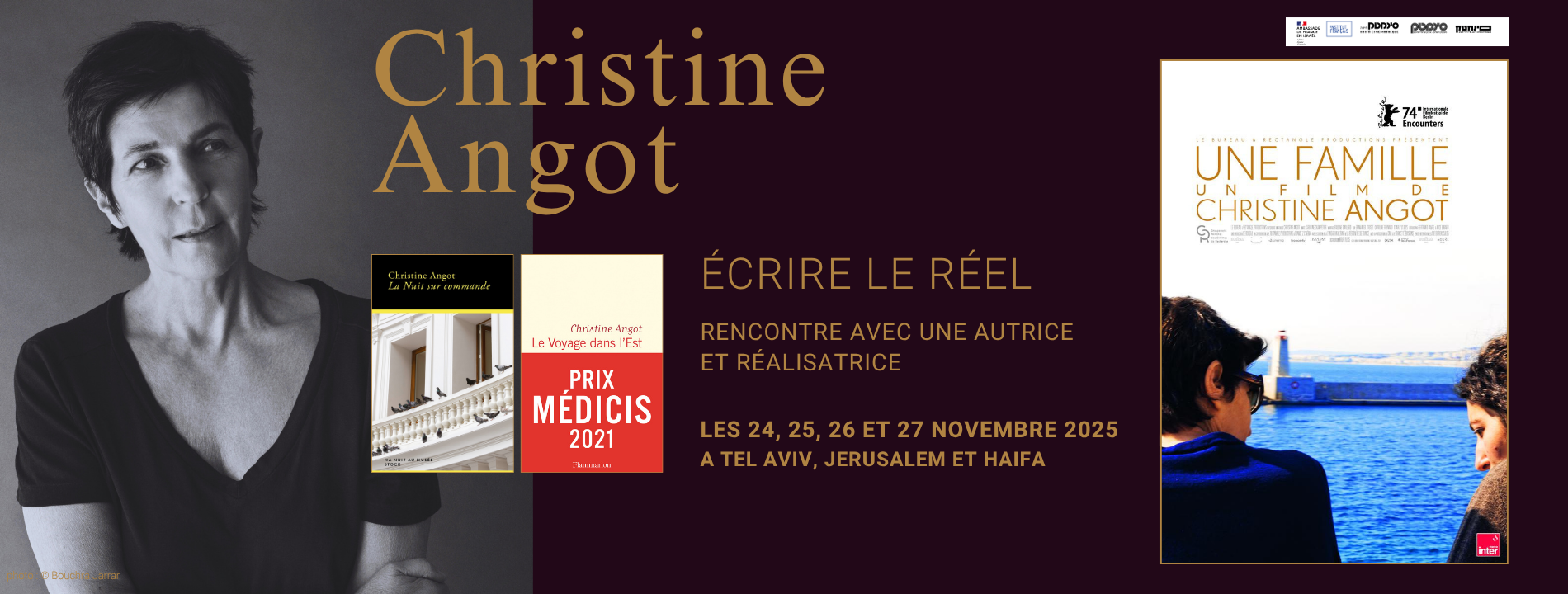 RENCONTRE AVEC UN AUTEUR : Christine Angot 