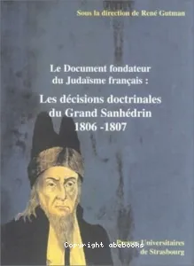 Les décisions doctrinales du Grand sanhédrin (1806-1807)