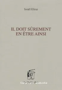 Il doit sûrement en être ainsi (Publication en hébreu)